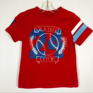 Okie dokie Baseball graphic tee shirt size 3T